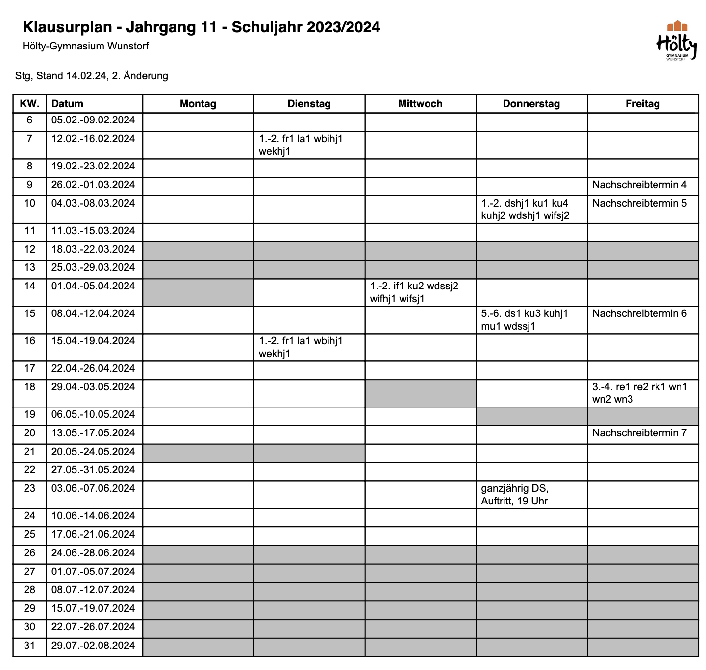  Abitur 2026 E-Phase – Hölty-Gymnasium Wunstorf Illustration 